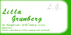 lilla grunberg business card